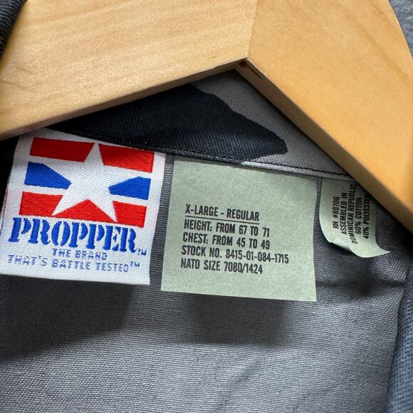 Propper BDU Shirt Mens XL Military Urban Camo Gray White Black Military NEW - Picture 4 of 7